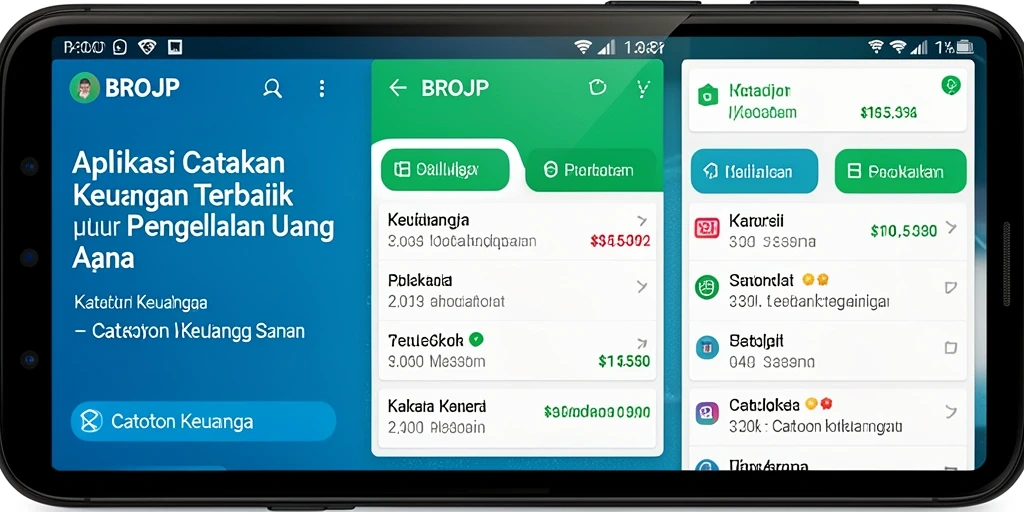 Tampilan antarmuka pengguna BROJP yang sederhana dan menarik.