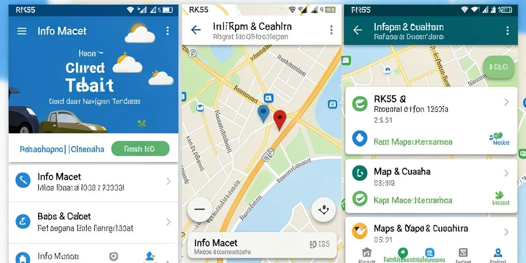 Screenshot antarmuka RK55 menampilkan informasi kemacetan dengan jelas.