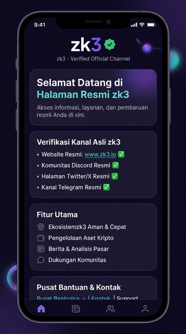 Tampilan kanal resmi zk3